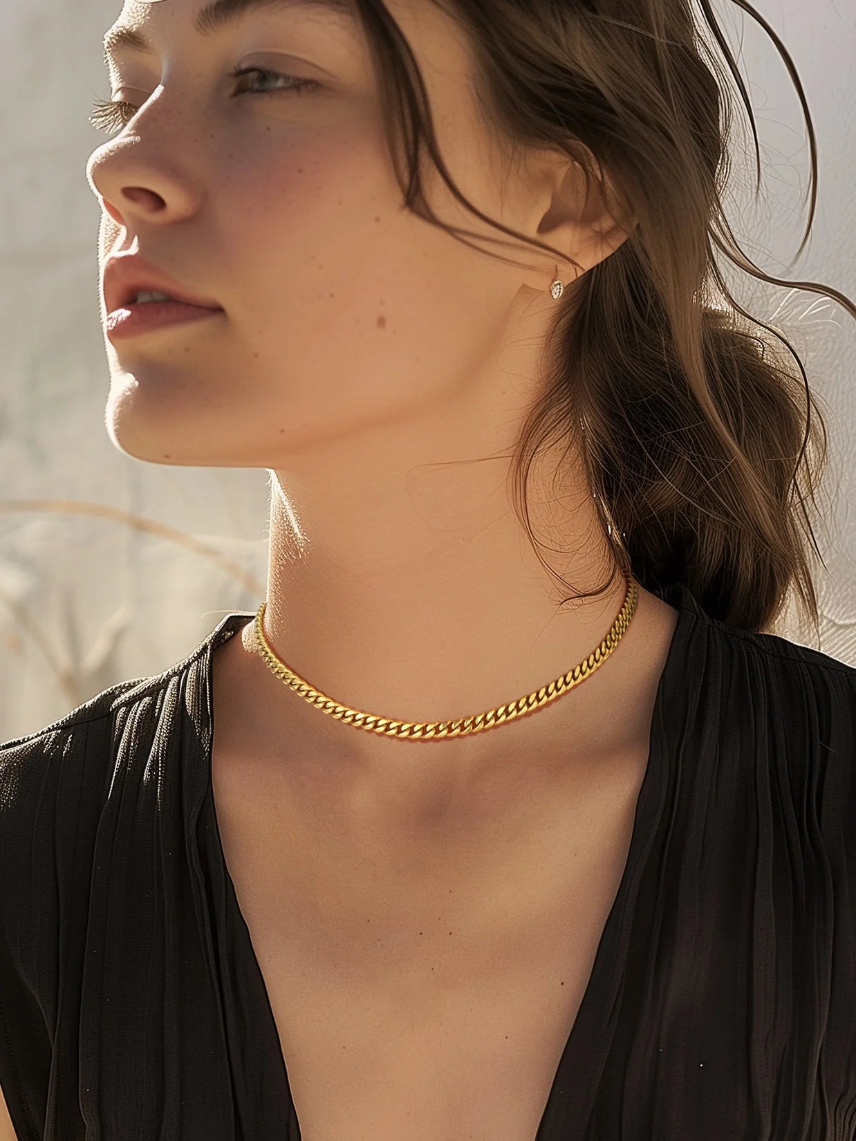 Mens Stainless Steel Cuban Link Chain Necklace 10MM 26 Inch Black Mens Gifts