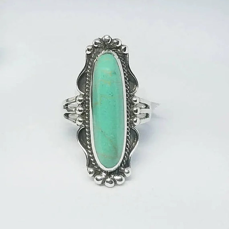 Desert Bloom Turquoise Ring – A Statement of Earthy Elegance